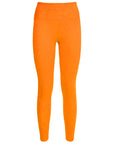 Orange Ribbed High High Leggings