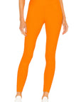 Orange Ribbed High High Leggings