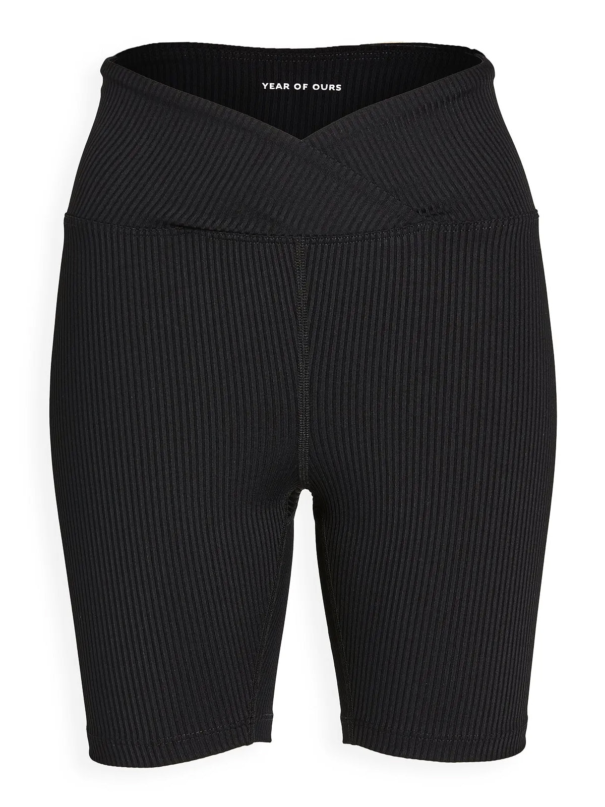 Ribbed V Waist Biker Shorts