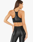 Black Sweeper Sports Bra