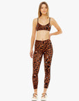 Tobacco Leopard Midi Leggings