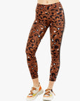 Tobacco Leopard Midi Leggings