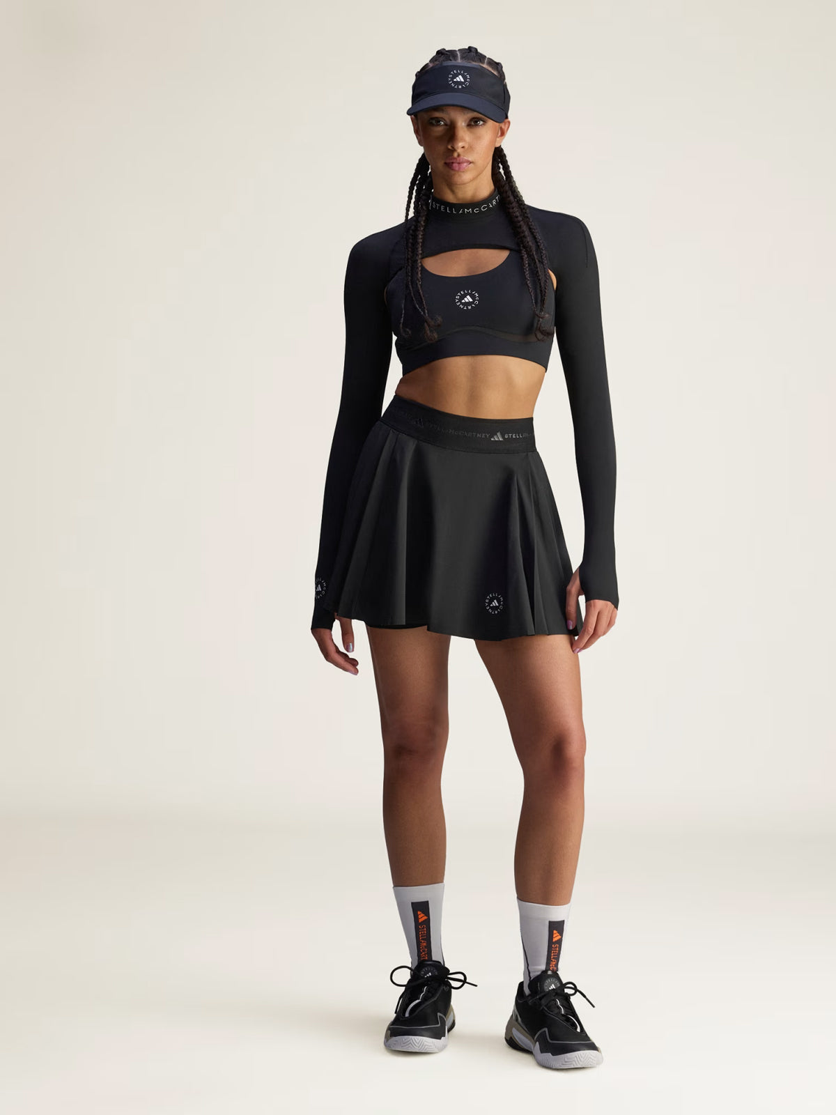 Black True Purpose Training Pleated Skort