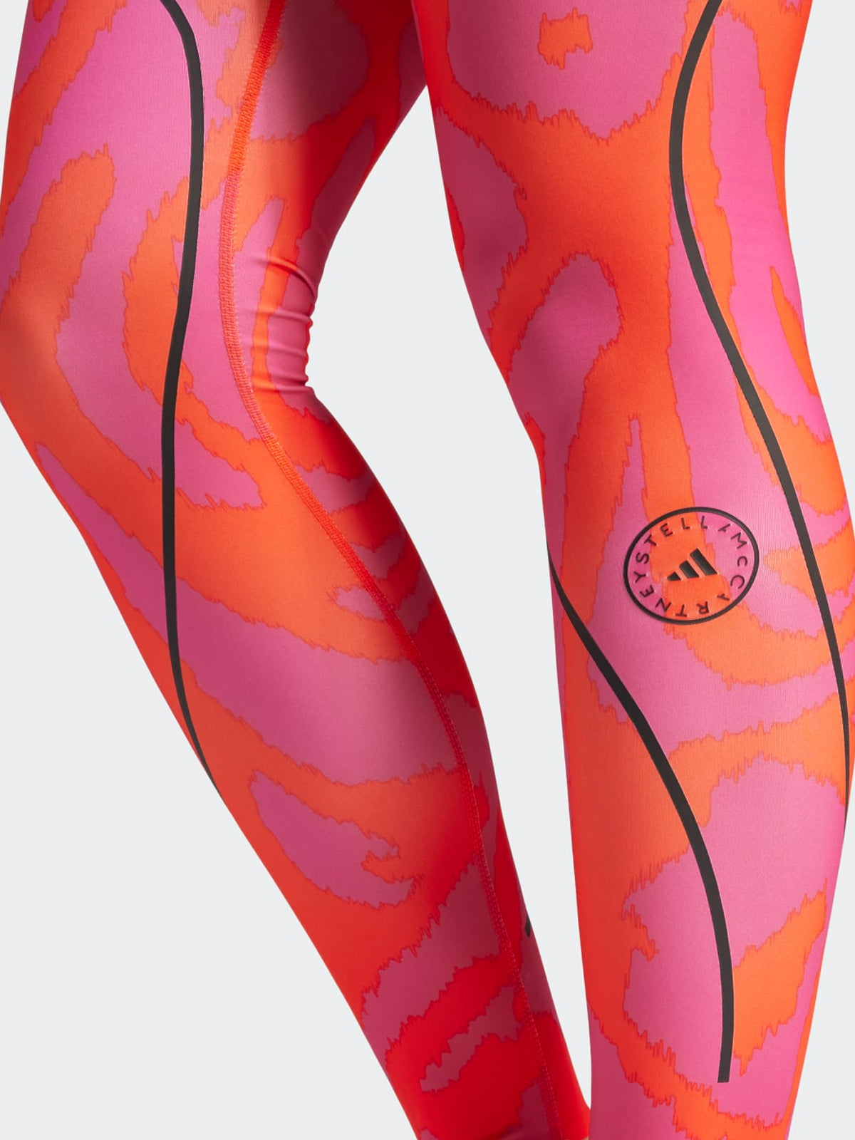 Active Orange Leopard Print TruePace Running Leggings