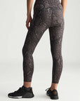 Charcoal and Black Snake Print TruePurpose 7/8 Training Leggings