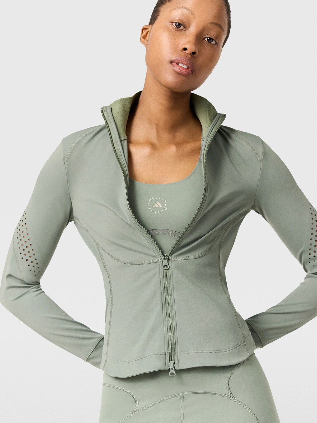 Stone Green TruePurpose Midlayer Training Jacket