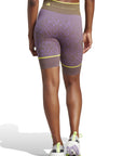 Deep Lilac Leopard Seamless TrueStrength Bike Shorts