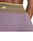 Deep Lilac Leopard Seamless TrueStrength Bike Shorts