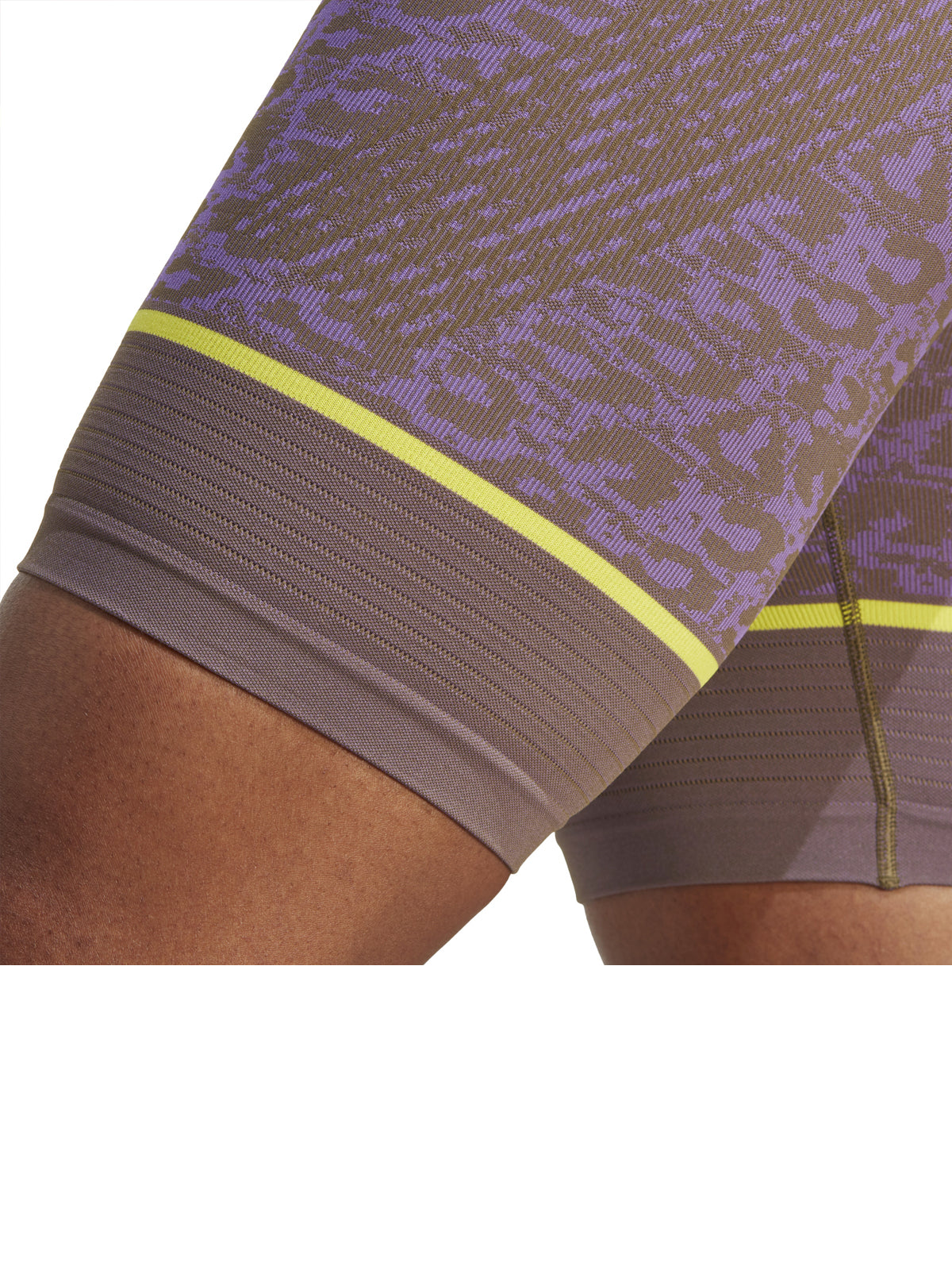 Deep Lilac Leopard Seamless TrueStrength Bike Shorts