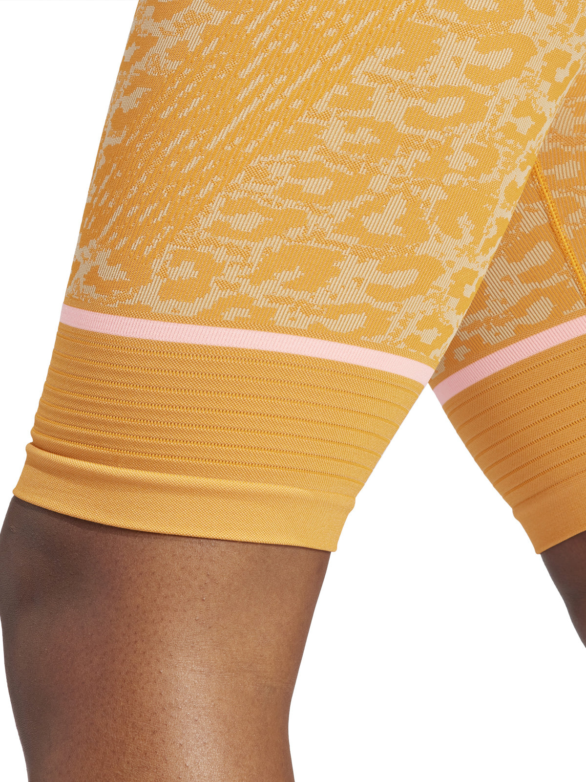 Unity Orange Leopard Seamless TrueStrength Bike Shorts