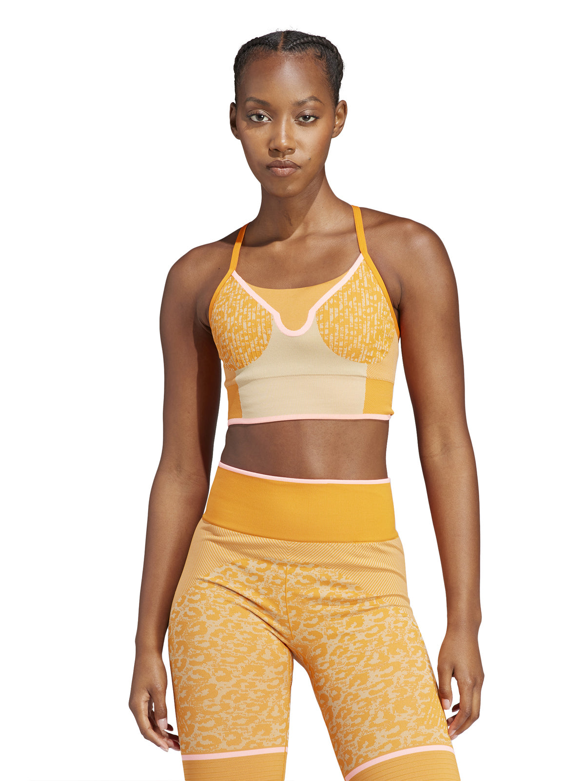 Unity Orange Leopard Seamless TrueStrength Bra