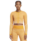 Unity Orange Leopard Seamless Yoga Crop Top