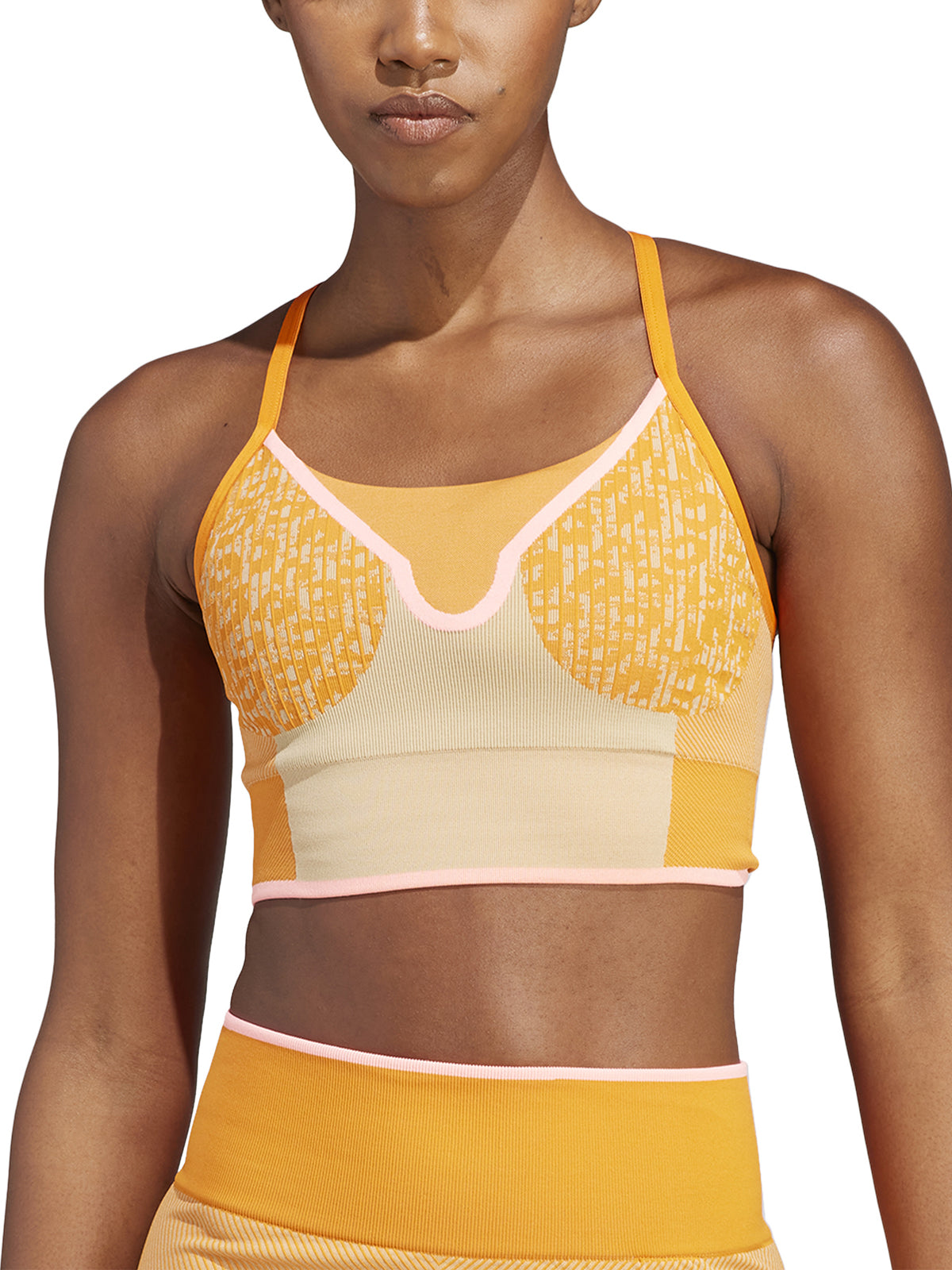 Unity Orange Leopard Seamless TrueStrength Bra