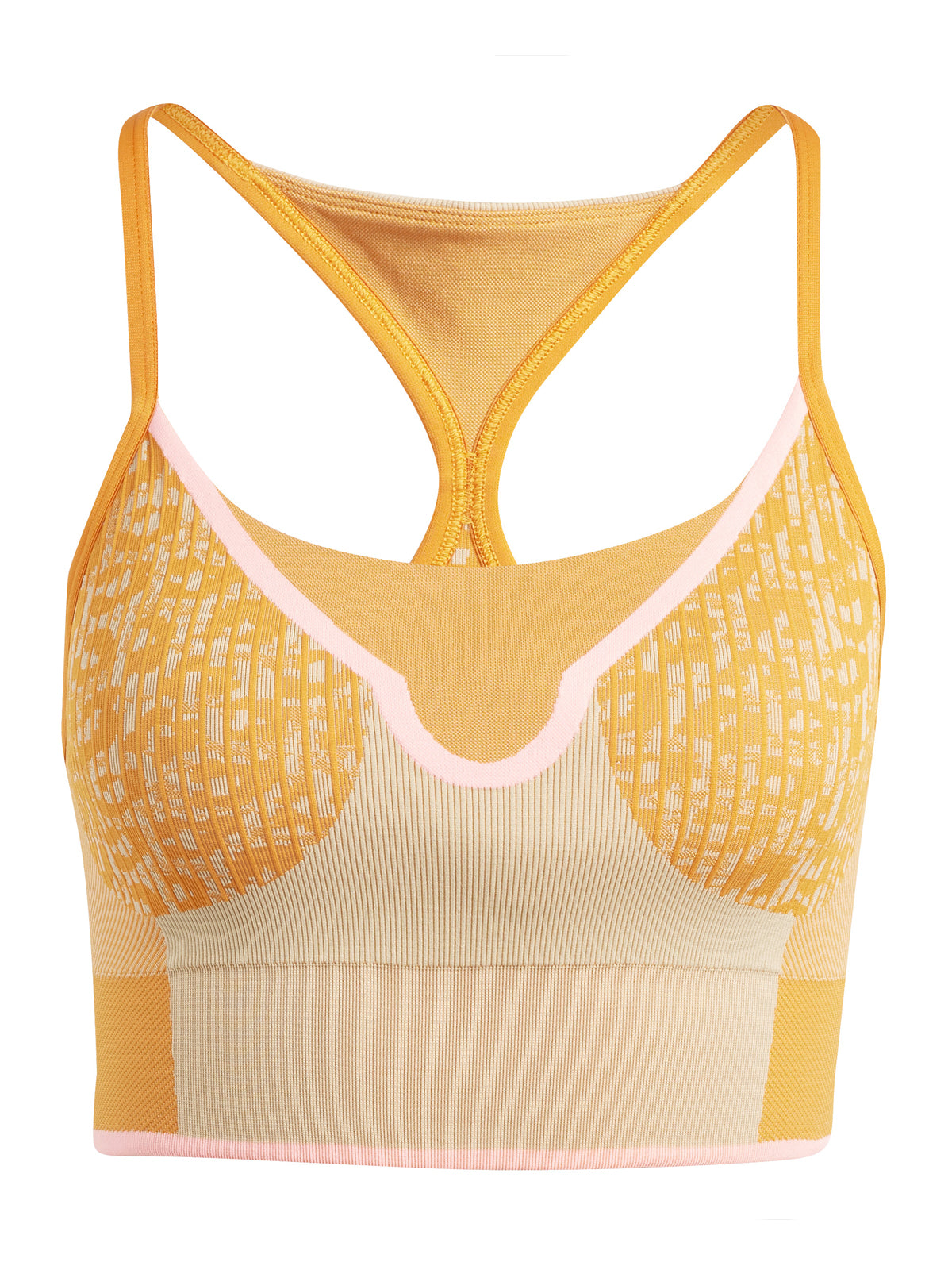 Unity Orange Leopard Seamless TrueStrength Bra