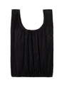 Black Pleated Reusable Bag