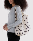 Cream Polka Dot Standard Reusable Bag