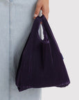 Fig Pleated Bag