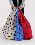 Set of 3 Polka Dot Standard Reusable Bags