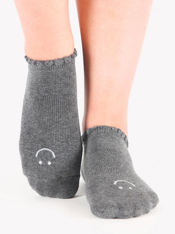 Charcoal Happy Grip Socks
