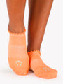 Orange Happy Grip Socks