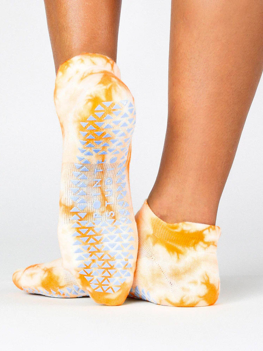 Orange Slice Washout Grip Socks