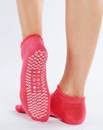 Pink Happy Grip Socks