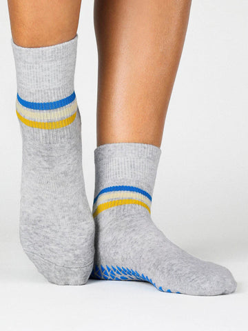 Summer Stripe Phoebe Ankle Grip Socks