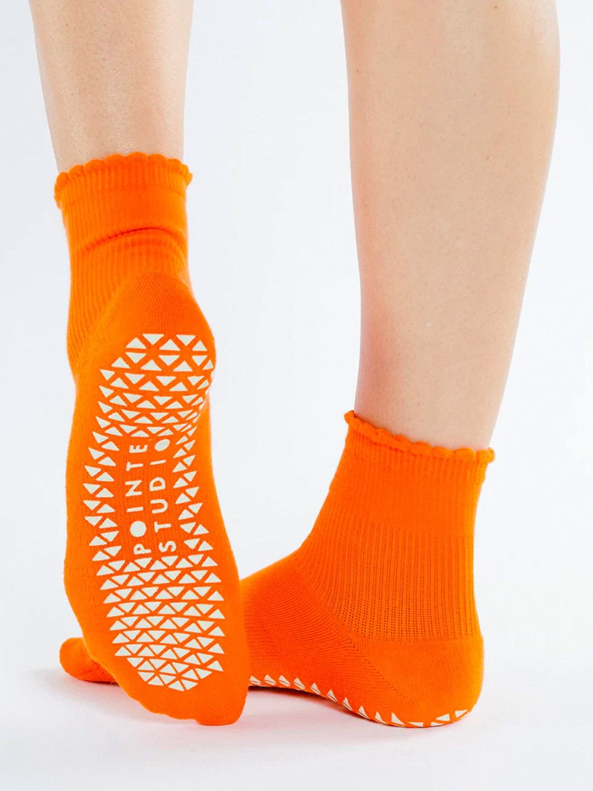 Nectarine Happy Ankle Grip Socks