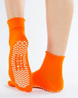 Nectarine Happy Ankle Grip Socks