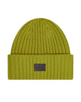 Olive Green Elva Chunky Rib Beanie