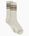 Ivory Marl Malissa Plush Wide Rib Socks