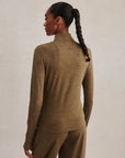Teak Olive Marl Nathaniel Long Sleeve Top