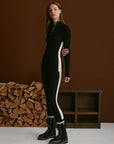 Black Aiden Knit Baselayer Leggings