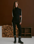 Black Aiden Knit Baselayer Leggings