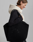 Black Amos Reversible Quilt Tote