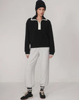 Black Anika Half-Zip Fleece