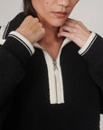 Black Anika Half-Zip Fleece
