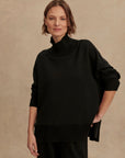 Black Barker High Neck Sweatshirt