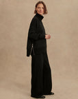 Black Barker High Neck Sweatshirt
