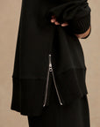 Black Barker High Neck Sweatshirt