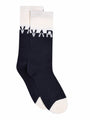 Egret / Black Stellar Socks