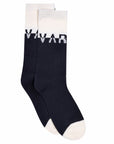 Egret / Black Stellar Socks