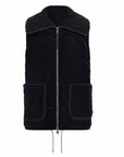 Black Evie Puffer Gilet