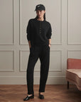 Black Kiara Cropped Sweater