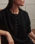 Black Kiara Cropped Sweater