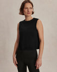Black Nate Seamless Cropped Tank Top