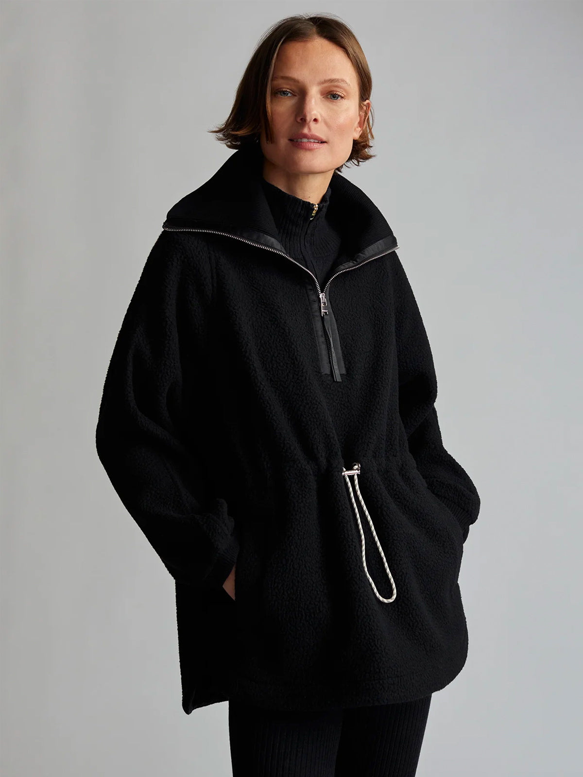 Black Parnell Half Zip Fleece