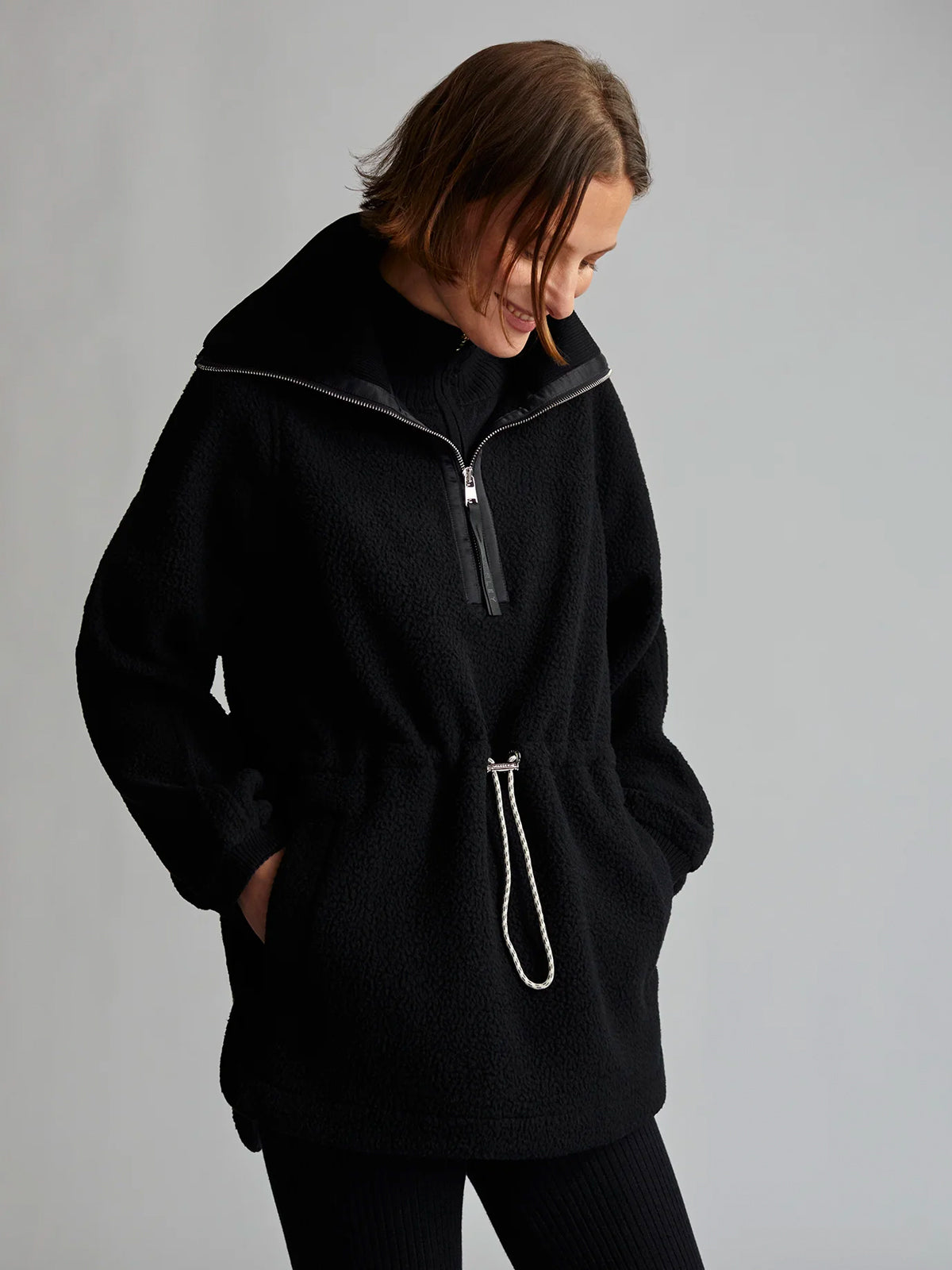 Black Parnell Half Zip Fleece