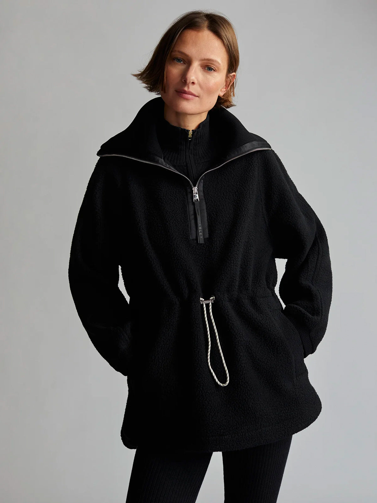 Black Parnell Half Zip Fleece