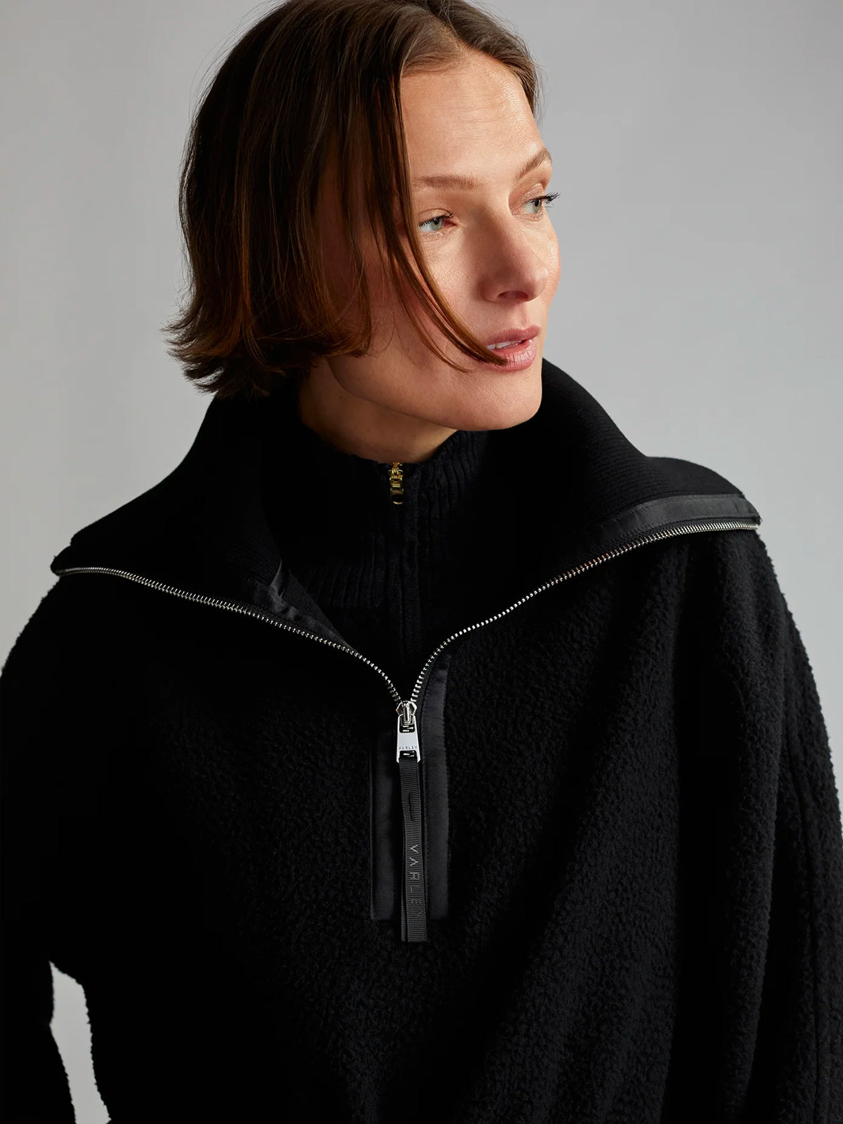 Black Parnell Half Zip Fleece